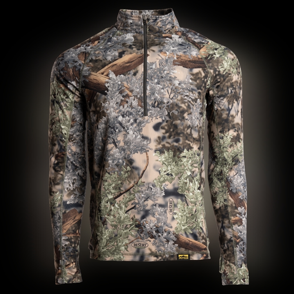 XKG Elevation 1/4 Zip Tee, Desert Shadow